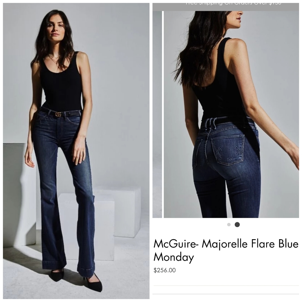 McGuire size 27 majorelle high rise flare jeans